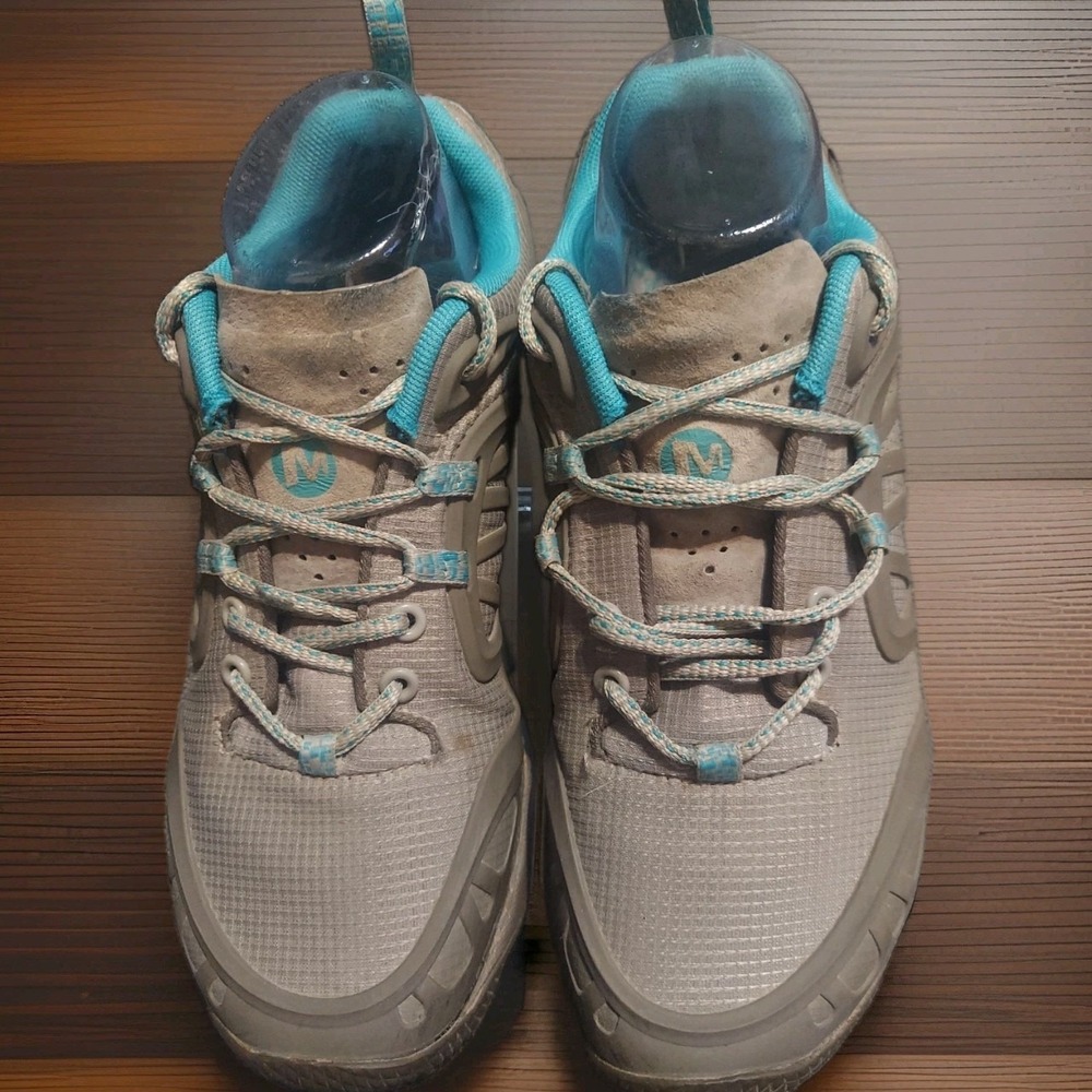 Merrell Aluminum Hiking Womens Shoes Sneakers Turquoise Sz 8.5 Walking